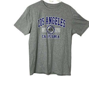 Los Angeles California Stellar Mens Gray Short Sleeve Crew Neck T Shirt Size L